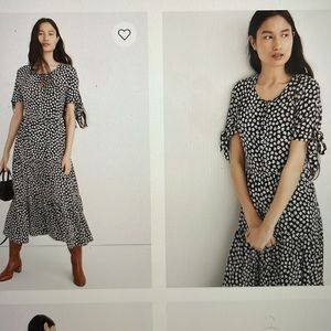 Madewell tiered midi dress